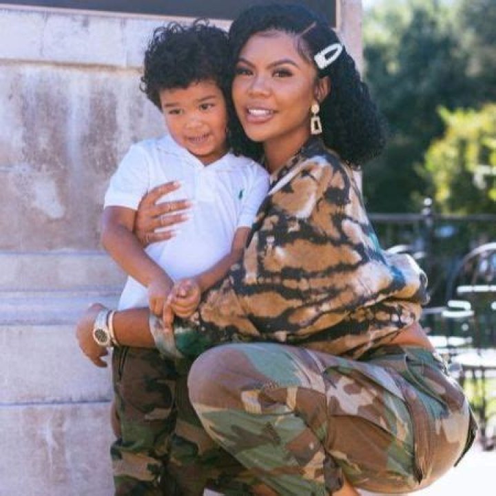 Taylor Hing and her son